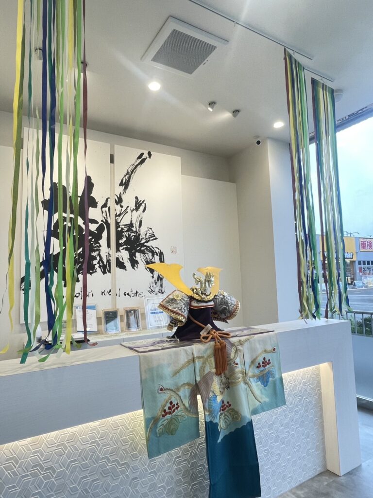 5月のショールームディスプレイは「こどもの日」