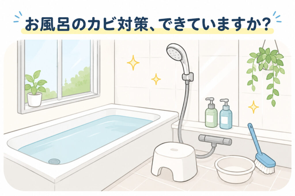 お風呂のカビ対策、できていますか？
